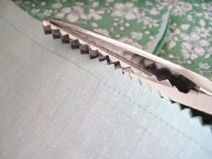pinked finished seam