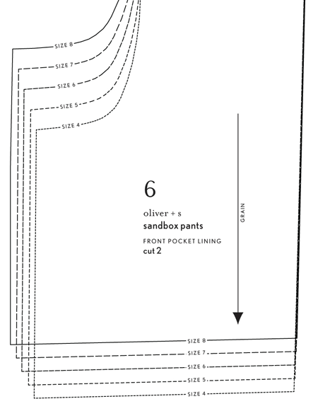 sandbox pants pocket illustration